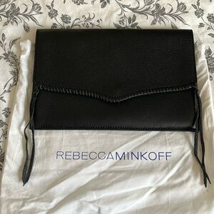 Rebecca Minkoff Blk Leather Clutch
